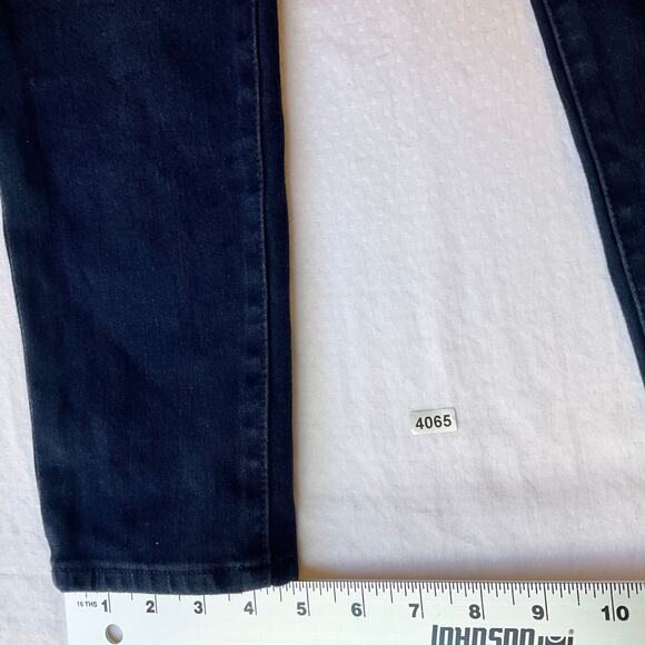 Express Women Skinny Jeans size 10S Dark Blue High Rise Stretch Boot Cut - Picture 7 of 12